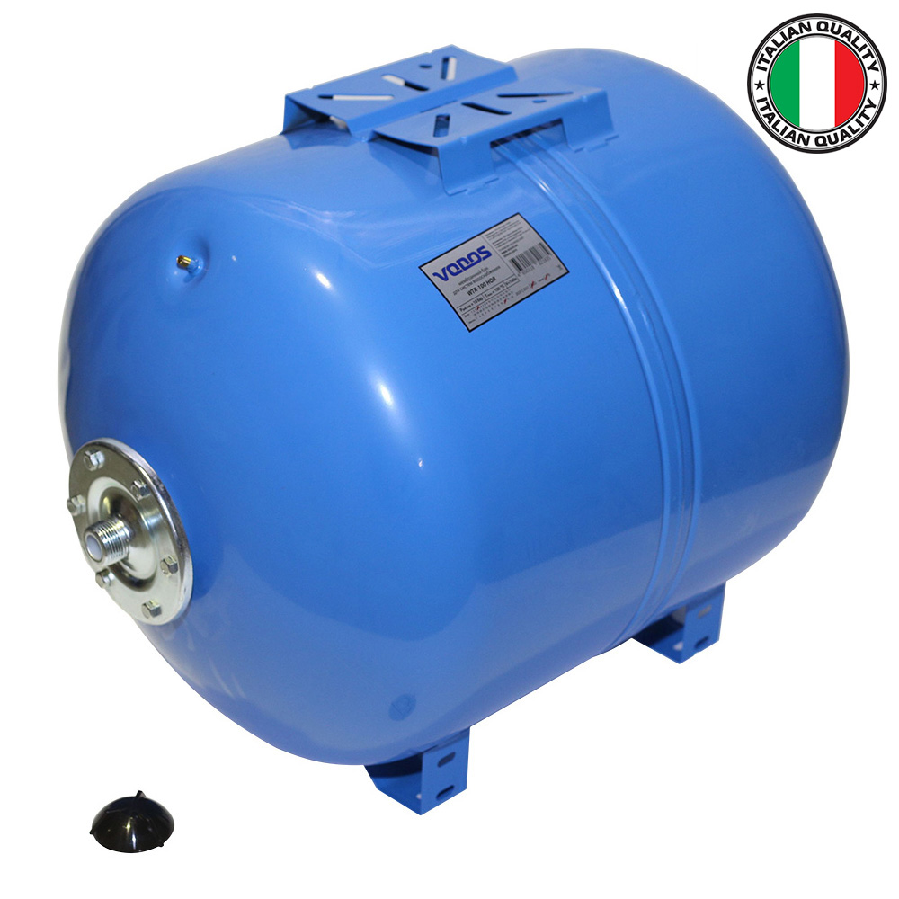 Гидроаккумулятор VODOS WTR 100 HOR (100 литров, 10bar, G1&quot;, +99°C,  мембрана EPDM SE.FA Italy)