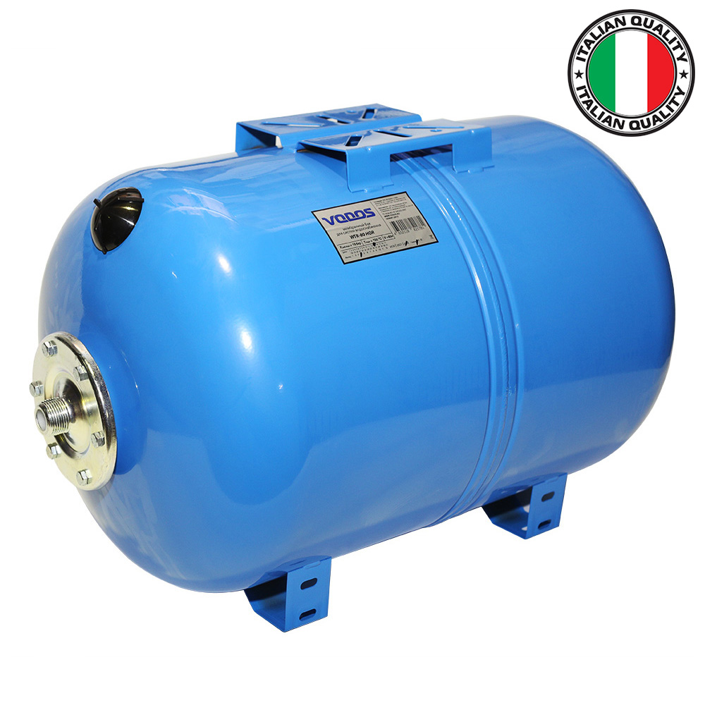 Гидроаккумулятор VODOS WTR 80 HOR (80 литров, 10bar, G1&quot;, +99°C,  мембрана EPDM SE.FA Italy)